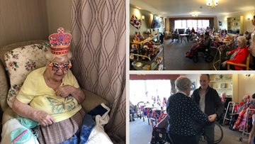Acomb Court care home Residents celebrate King Charles III Coronation